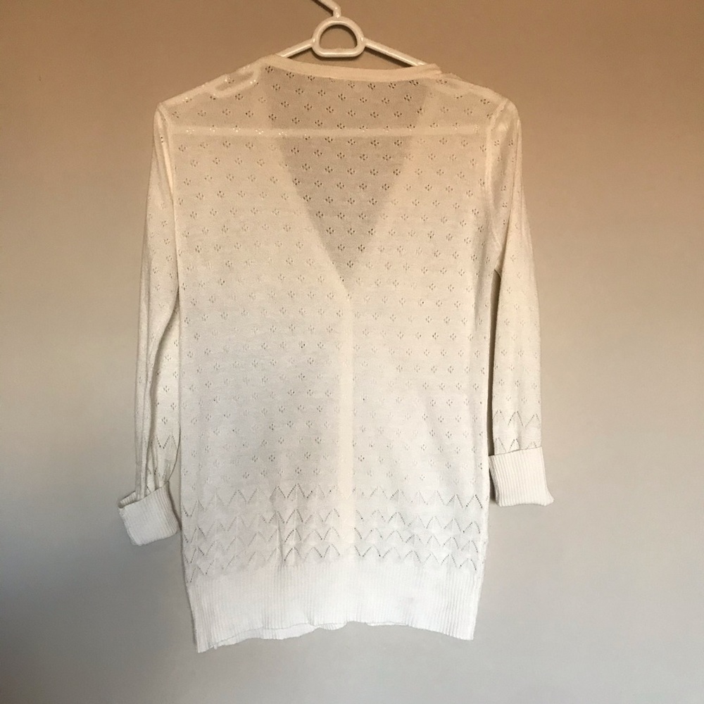 Vintage White Cardigan - Picture 3 of 9